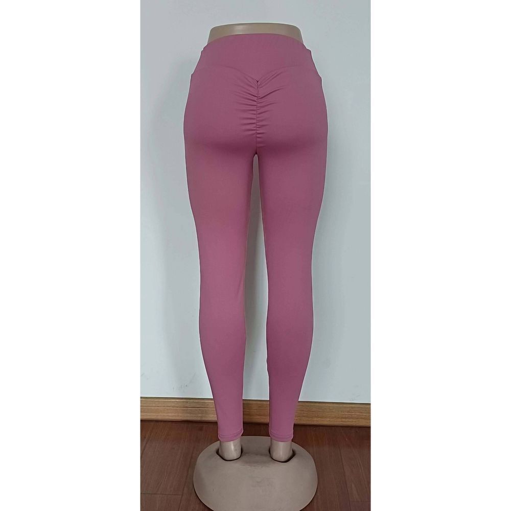 Women Leggings Booty Scrunch Round High Waist Butt Yoga Legging Fitness Pants